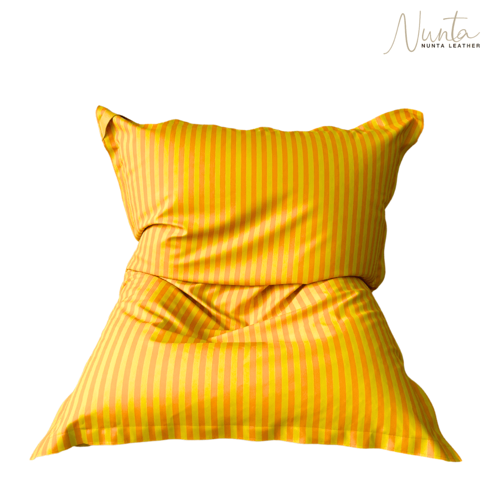 บีนแบค ทรงหมอนยักษ์ NUNTA LEATHER รุ่น SUNKISSED SIZE: XL 135X180CM สีเหลืองเข้ม-เหลืองอ่อน_0